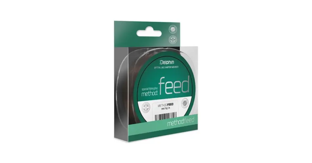 Delphin Vlasec Method Feed Hnědá 300 m-Průměr 0,14 mm / Nosnost 4 lb Horká Nabídka