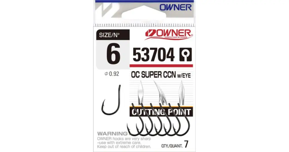 Owner háčeks očkem cutting point 53704-Velikost 4 / 7ks Doprava Zdarma
