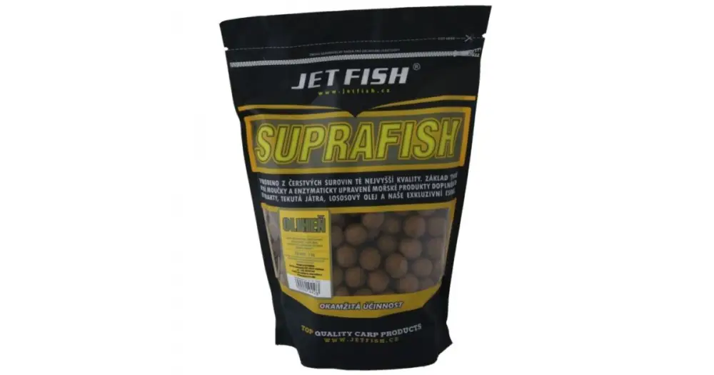 Jet Fish Boilie Supra Fish 1 kg 2+1 - Oliheň 24 mm Objednat Nyní