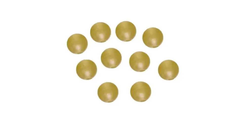 Zfish Gumové Korálky Rubber Beads Písková-Průměr 4 mm Nejprodávanější