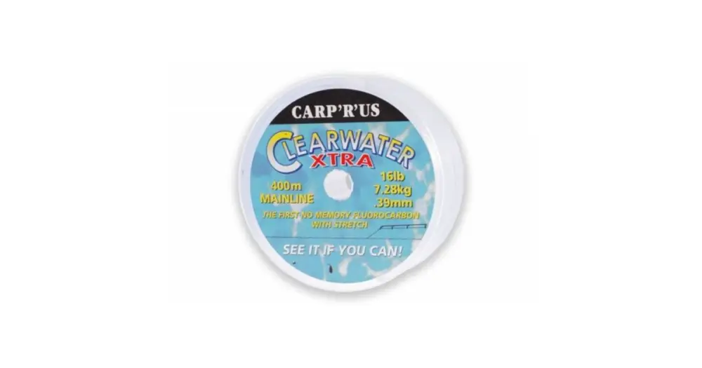 Jen Po Omezenou Doba Carp´R´Us Clearwater XT fluorocarbon Čirý 400 m-Průměr 0,33 mm / Nosnost 12 lb