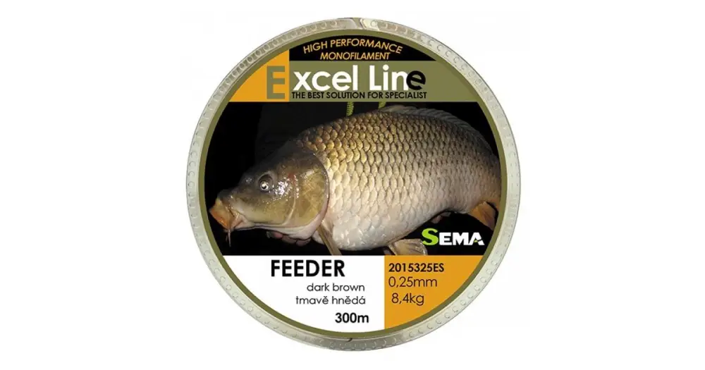 Sema Vlasec Feeder Hnědá 300 m-Průměr 0,16 mm / Nosnost 3,85 kg Nakupujte Hned