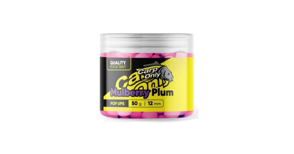 Nakupujte Hned Carp Only Plovoucí Boilies Hi-Visual Pop Ups Mulberry Plum 50 g - 12 mm