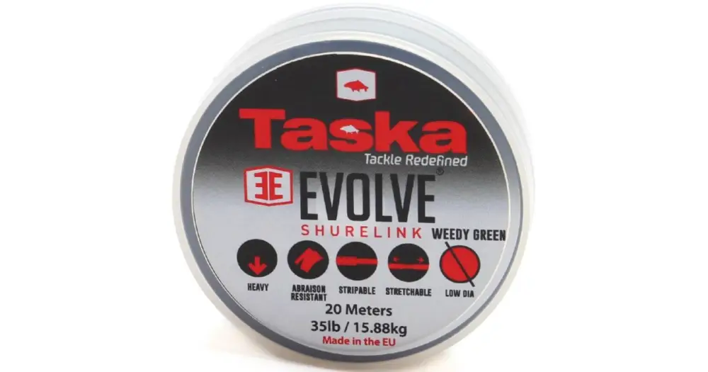 Taska Evolve Shurelinknávazcová šňůrka s potahem Green 20 m-Nosnost 35 lb Super Cena