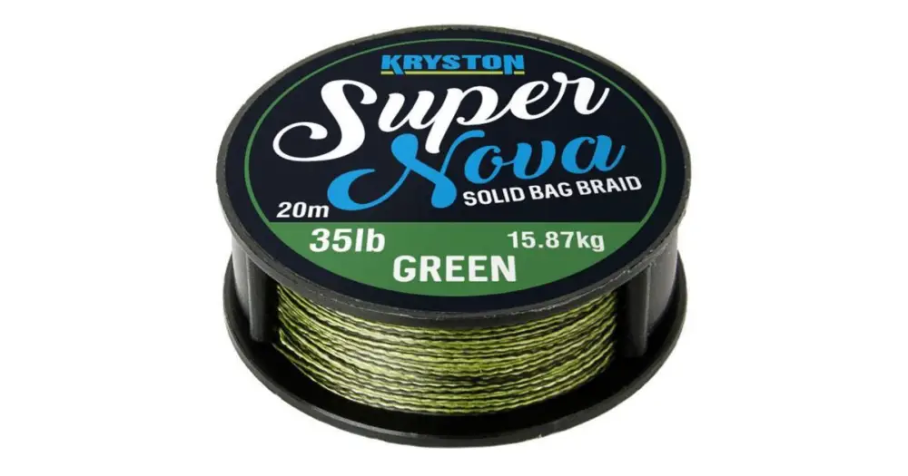 Top Prodej Kryston Návazcová Šňůrka Super Nova Solid Braid Zelený 20 m-Nosnost 25 lb