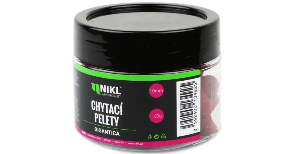 Značkový Nikl chytací pelety Gigantica 150 g - 18 mm