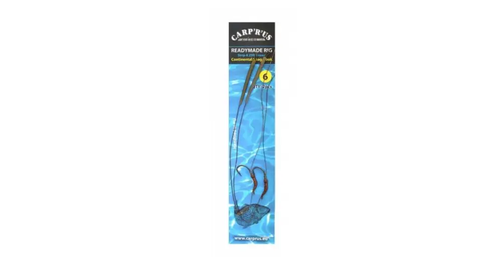 Carp´R´Us ready rig strip-x mat brown 25 lbs-25 lbs - Continental 6, 2 ks Horká Nabídka