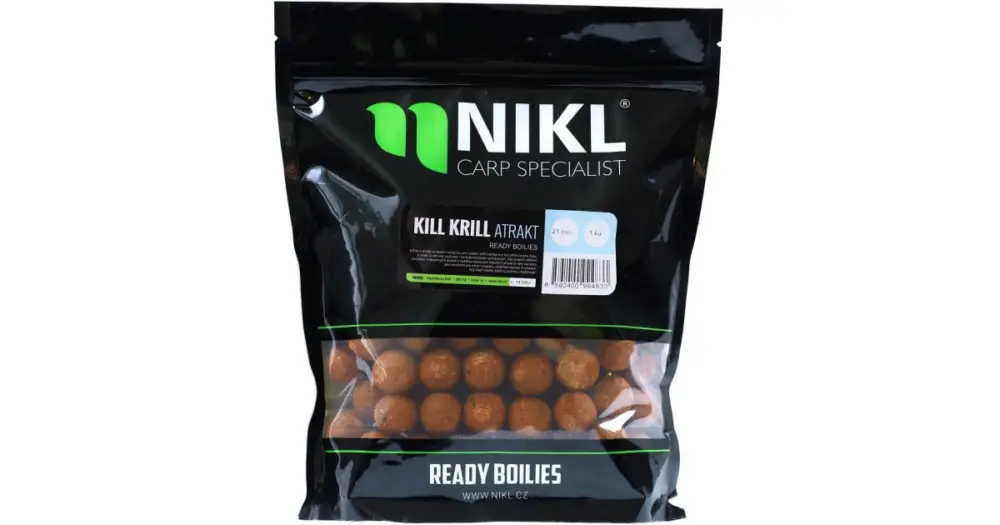 Nikl Hotové boilie Kill Krill Atrakt - 3 kg 24 mm Cenově Výhodný