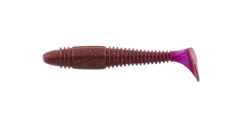 LUCKY JOHN Gumová nástraha Pro Tioga Fat Purple Plum-11,4 cm 4 ks Sezónní Sleva