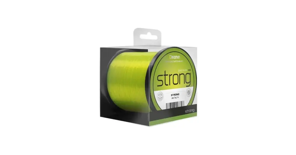 Sleva Delphin Vlasec Strong Carp Fluo Žlutá 5000 m-Průměr 0,28 mm / Nosnost 14,3 lbs