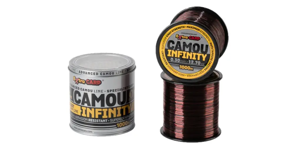 Extra Carp Vlasec Infinity Camou 1000 m-Průměr 0,28 mm / Nosnost 10,9 kg Nakupujte Hned