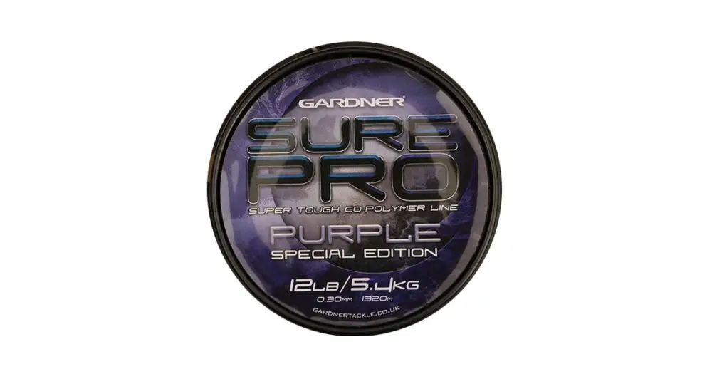 Gardner Vlasec Sure Pro Purple Special Edition Fialová-Průměr 0,30 mm / Nosnost 5,4 kg / Návin 1320 m Super Cena