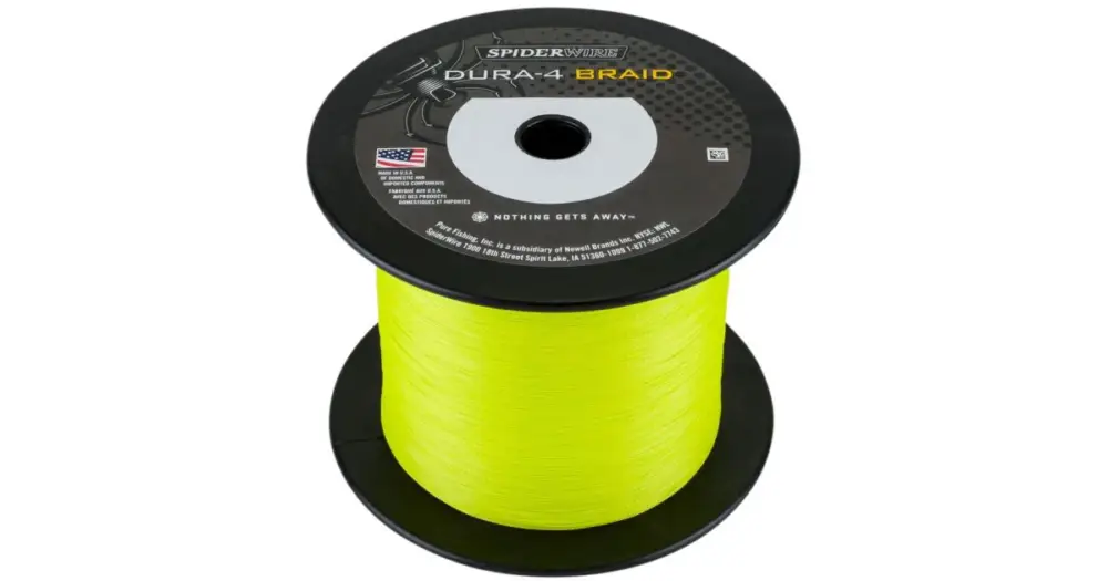 Spiderwire Splétaná Šňůra DURA4 Yellow-Průměr 0,12 mm / Nosnost 10,5 kg Víkendová Akce