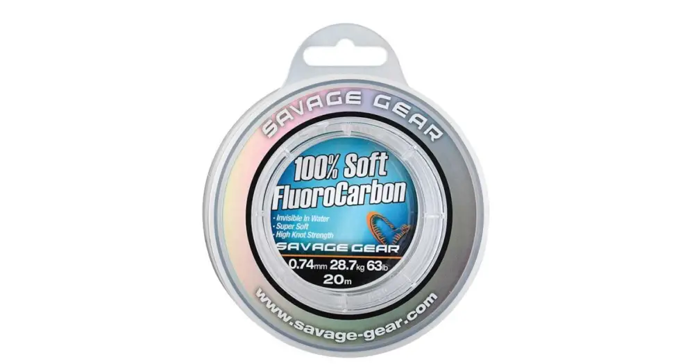 Hit Sezóny Savage Gear Návazcový Vlasec Soft Fluorocarbon Čirá-Průměr 0,81 mm / Nosnost 33 kg / Návin 15 m
