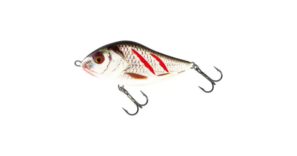 Salmo Wobler Slider Sinking Wounded Real Grey Shiner-10 cm 46 g Sezónní Sleva