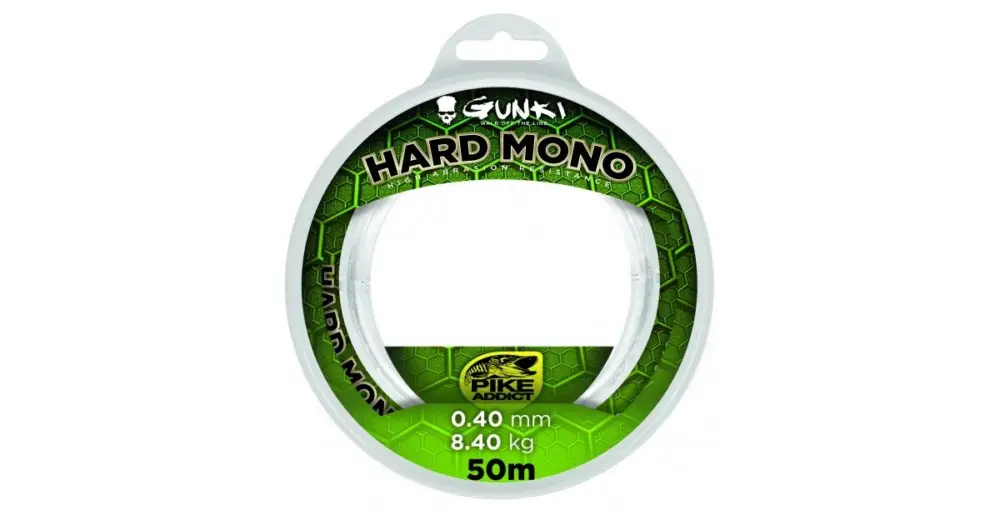 Gunki Vlasec Hard Mono Čirá 50 m-Průměr 0,80 mm / Nosnost 28,30 kg Rychlé Dodání