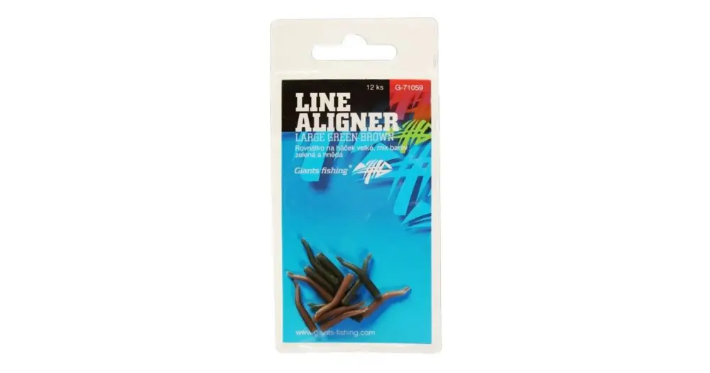 Nejlepší Cena Giants Fishing Rovnátka Line Aligner Zelené a Hněde 12 ks-Large