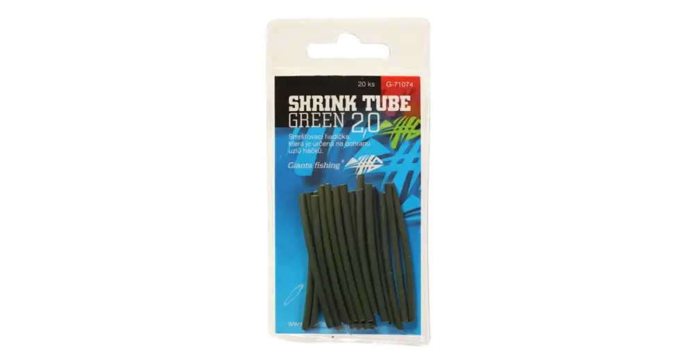 Finální Výprodej Giants Fishing Smršťovací Hadičky Zelené 20 ks-1,6 mm