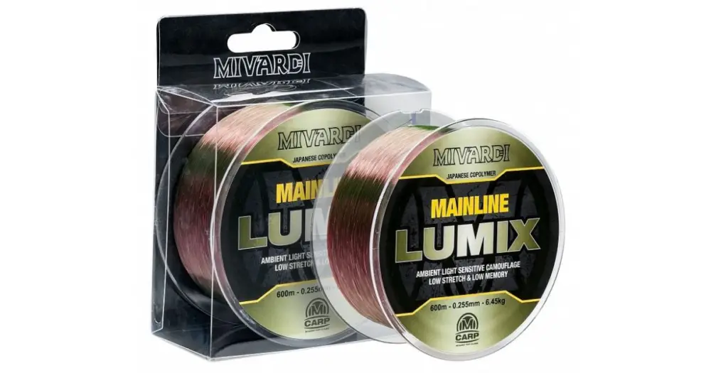 Mivardi Vlasec Lumix Mainline Camo 600 m-Průměr 0,385 mm / Nosnost 14,50 kg Horká Nabídka