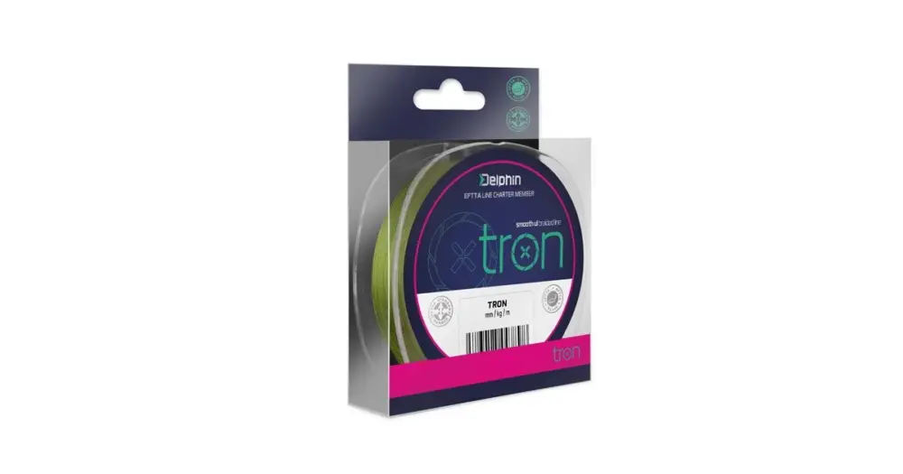 Delphin Splétaná Šňůra Tron-Průměr 0,05 mm / Nosnost 2,25 kg / Návin 1000 m Autentický