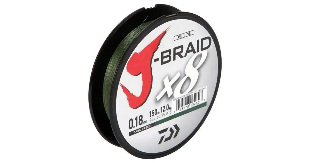 Daiwa Splétaná Šňůra J-Braid Dark Green 300 m-Průměr 0,20 mm / Nosnost 13 kg Cenový Hit