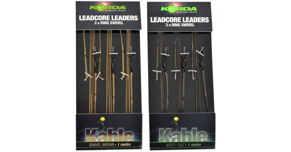 Finální Výprodej Korda Olověná Montáž Ring Swivel Leadcore Leader 3ks-Gravel