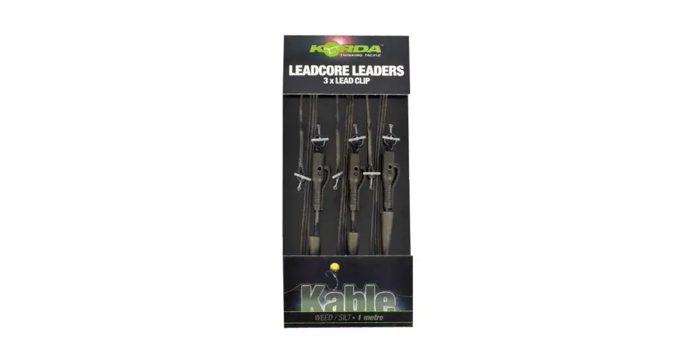 Dokud Zásoby Vydrží Korda Olověná Montáž Hybrid Lead Clip Leadcore Leader 3ks-Gravel
