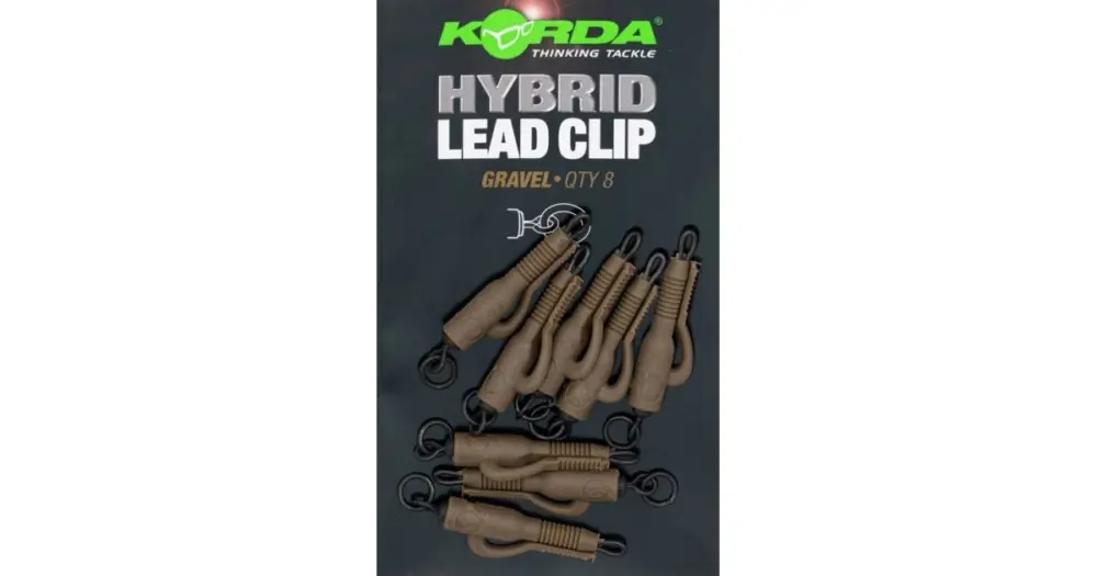 Korda Závěsky Hybrid Lead Clips 8 ks - Gravel Jen Po Omezenou Doba