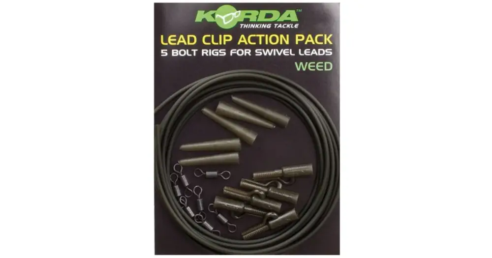 Korda Montáž Lead Clip Action Pack 5 ks-Clay Finální Výprodej