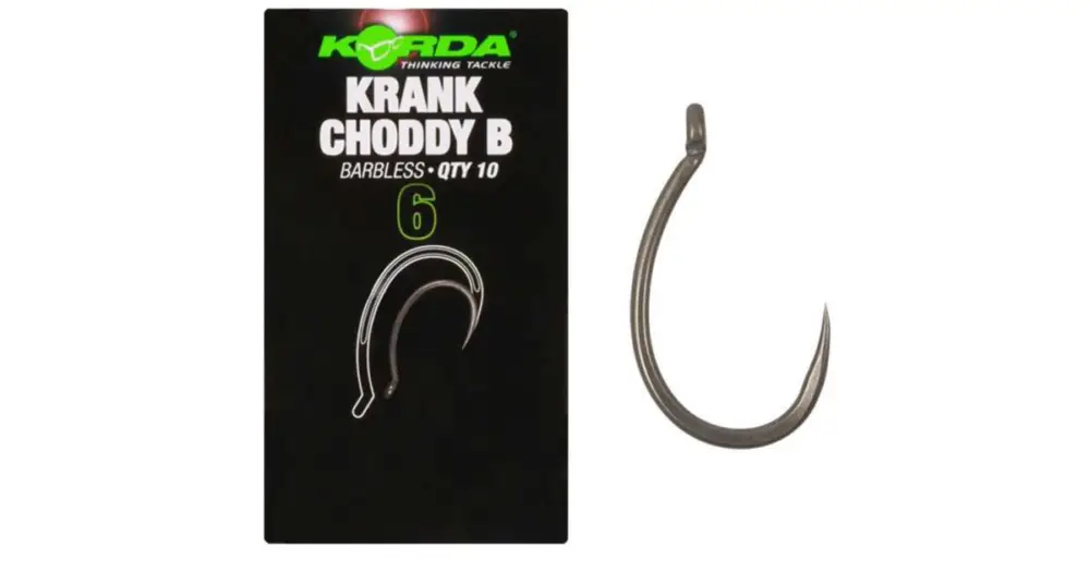 Must-Have Korda Háčky Krank Choddy Hook Barbless - Velikost 8