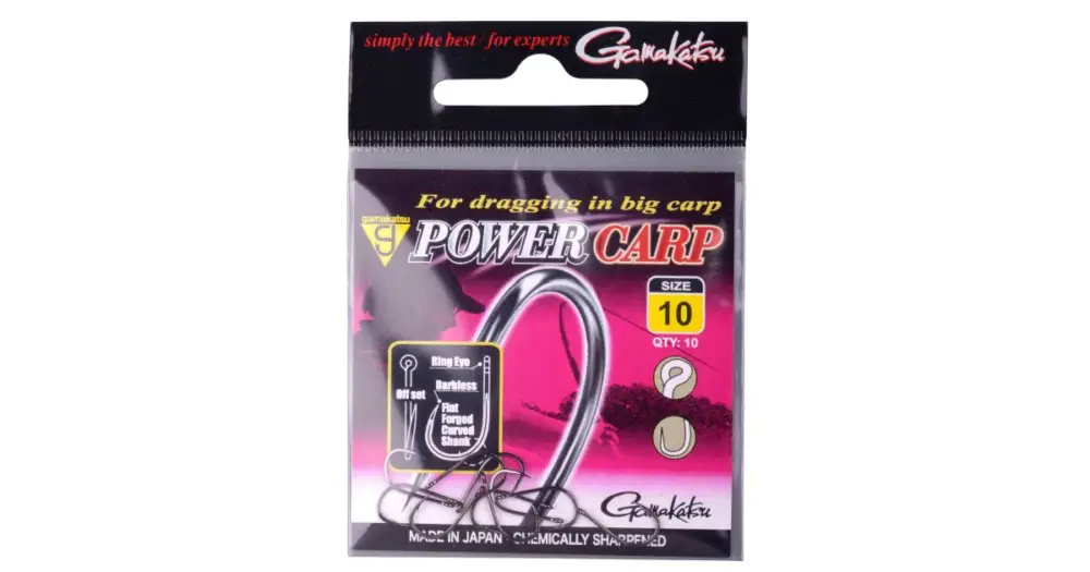 Doprava Zdarma Gamakatsu Háčky Power Carp Ring Eye-Velikost 10