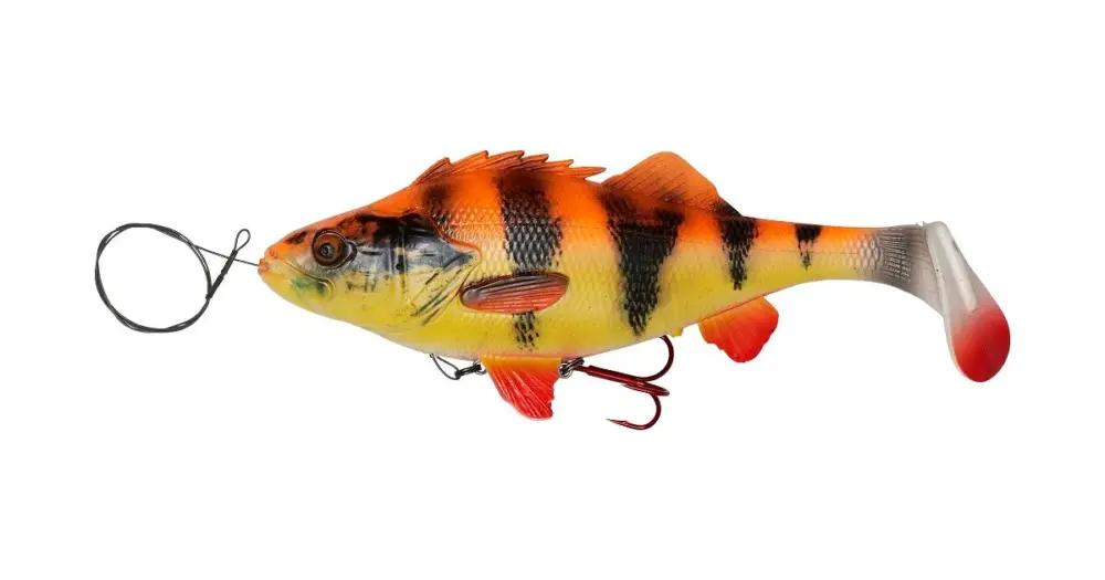 Novinka Savage Gear Gumová Nástraha 4D Perch shad SS Albino-12,5 cm 25 g
