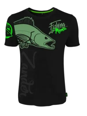 Značkový Hotspot Design Tričko Zander Mania-Velikost XXL