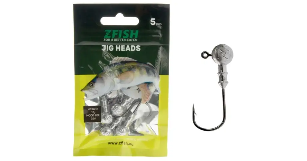 Zfish Jig Hlavička Jig Head 5 ks - Háček 2/0 - 6 g Zlevněný