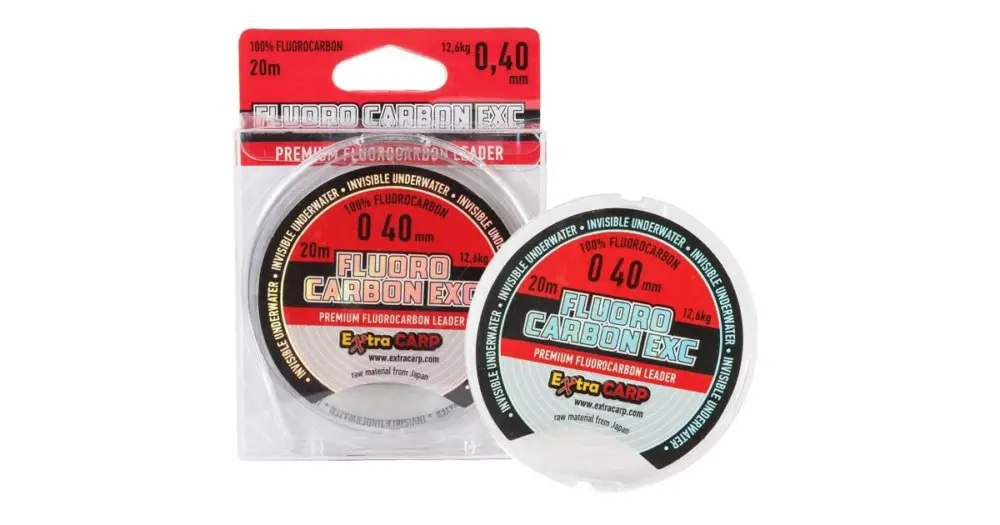 Extra Carp Fluoro Carbon EXC Čirá 20 m-Průměr 0,36 mm / Nosnost 9,5 kg Výhodná Nabídka