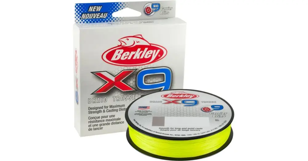 Nejlepší Cena Berkley Splétaná Šňůra X9 Fluro Green 150 m-Průměr 0,14 mm / Nosnost 14,2 kg
