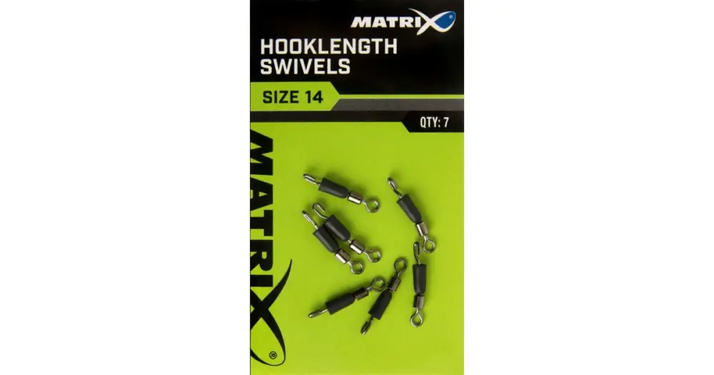 Nízká Cena Matrix Obratlíky Hooklength Swivels 7 ks-Velikost 16