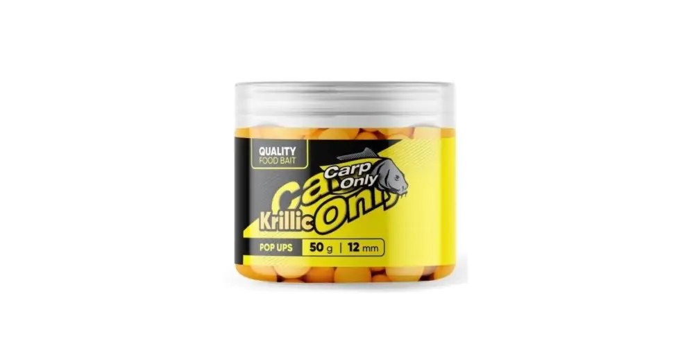 Výprodej Carp Only Plovoucí Boilies Hi-Visual Pop Up Krillic Krill & Česnek 50 g - 16 mm