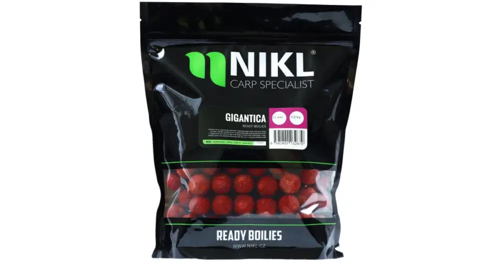 Super Cena Nikl Boilie Ready Gigantica - 900 g 30 mm