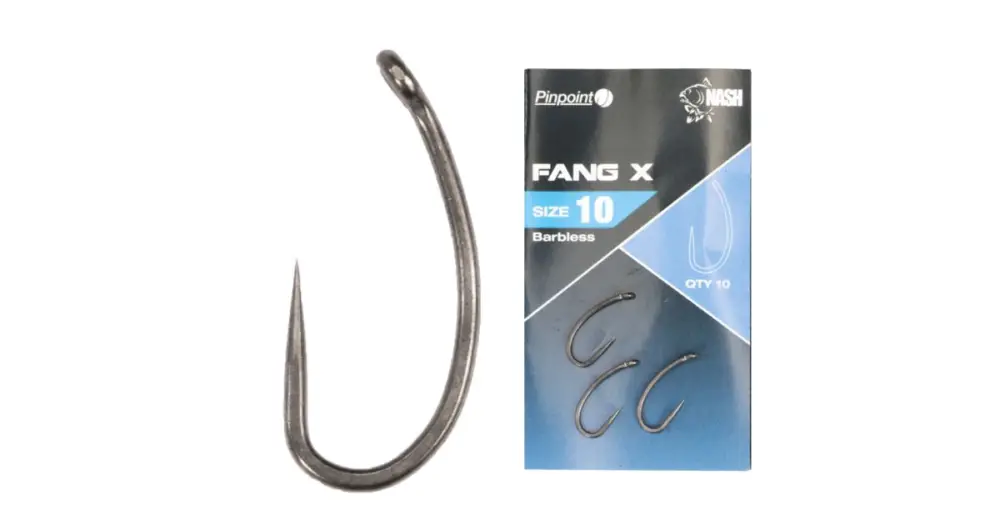 Aktuální Nash Háčky Pinpoint Fang X Bez Protihrotu-Velikost 10