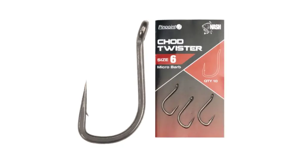 Jen Po Omezenou Doba Nash Háčky Pinpoint Chod Twister Micro Barbed-Velikost 4