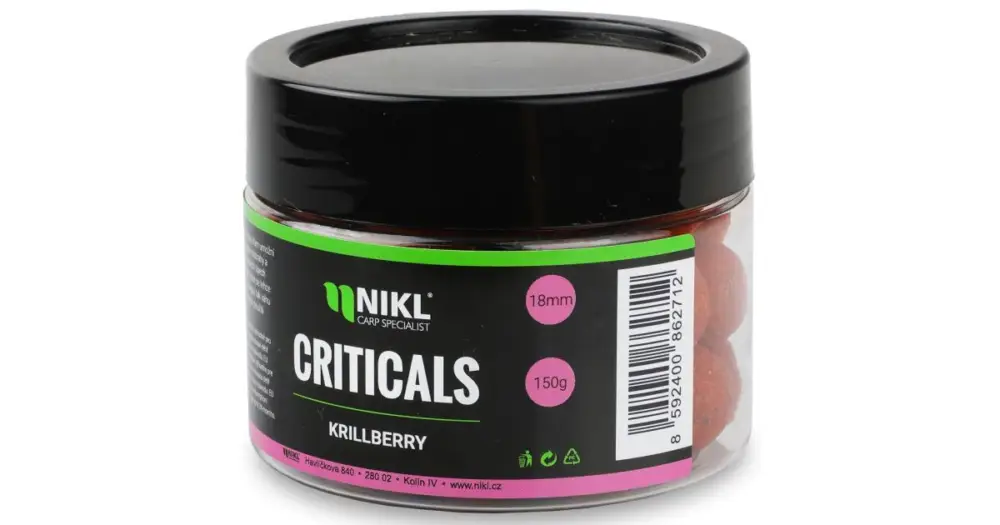 Nikl Boilie Criticals KrillBerry 150 g - 24 mm Must-Have