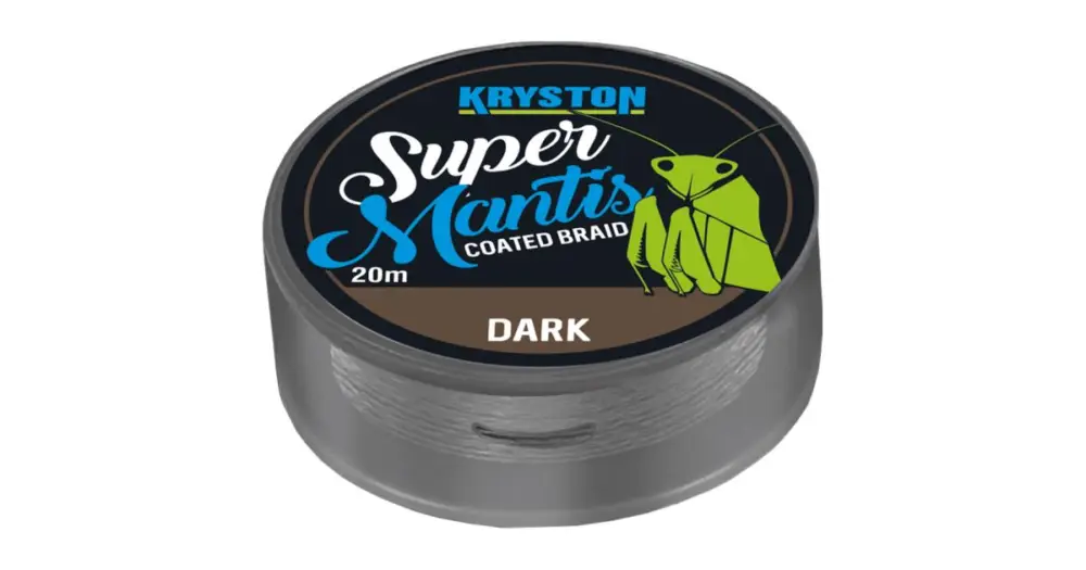 Kryston Návazcová Šňůra Potahovaná Super Mantis Dark 20 m - Nosnost 35 lb Originální