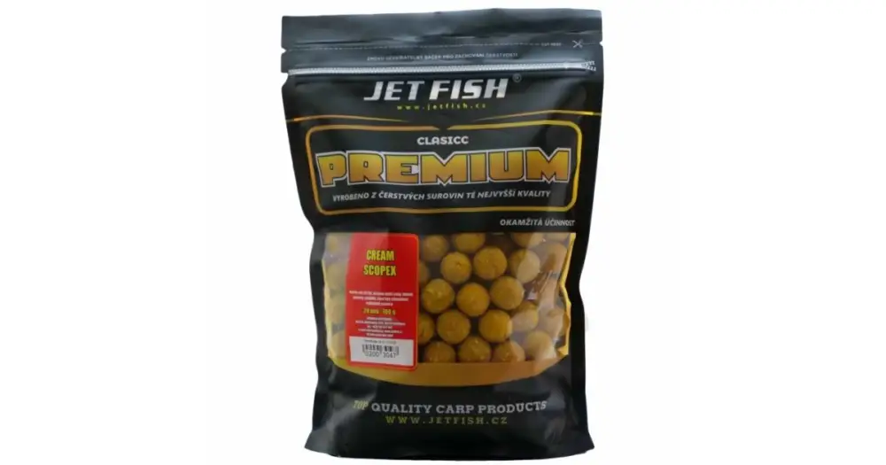Jet Fish Boilie Premium Clasicc 700 g 20 mm-cream scopex Akce