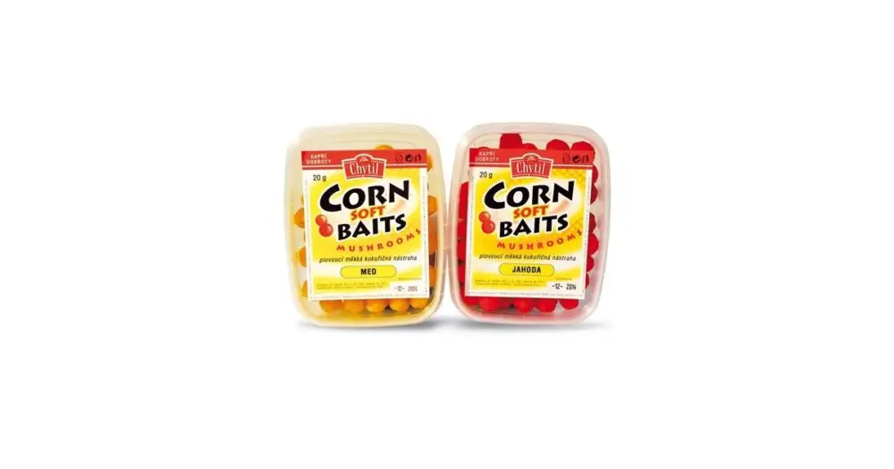 Levný Chytil Měkčená Nástraha Corn Soft Baits Mushrooms 20 g-Halibut