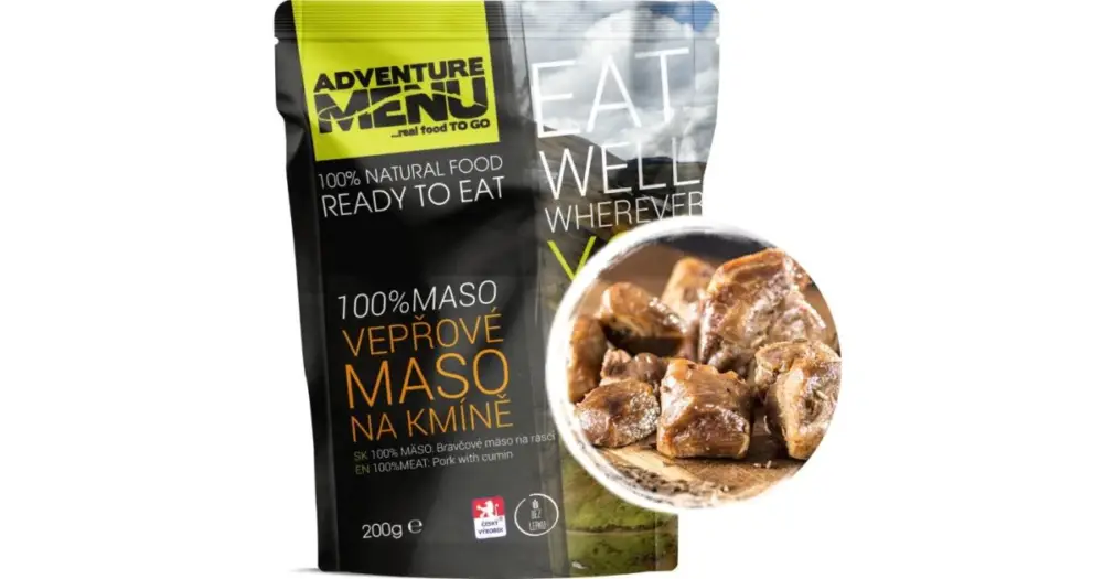 Adventure Menu 100% Vepřové Maso Na Kmíně Top Prodej