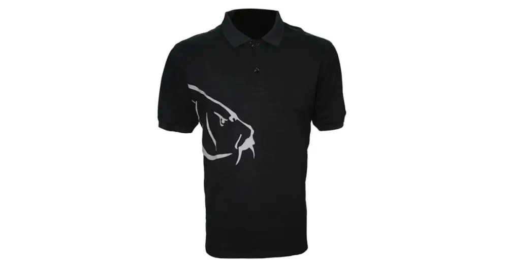 Zfish Tričko Carp Polo T-Shirt Black Aktuální