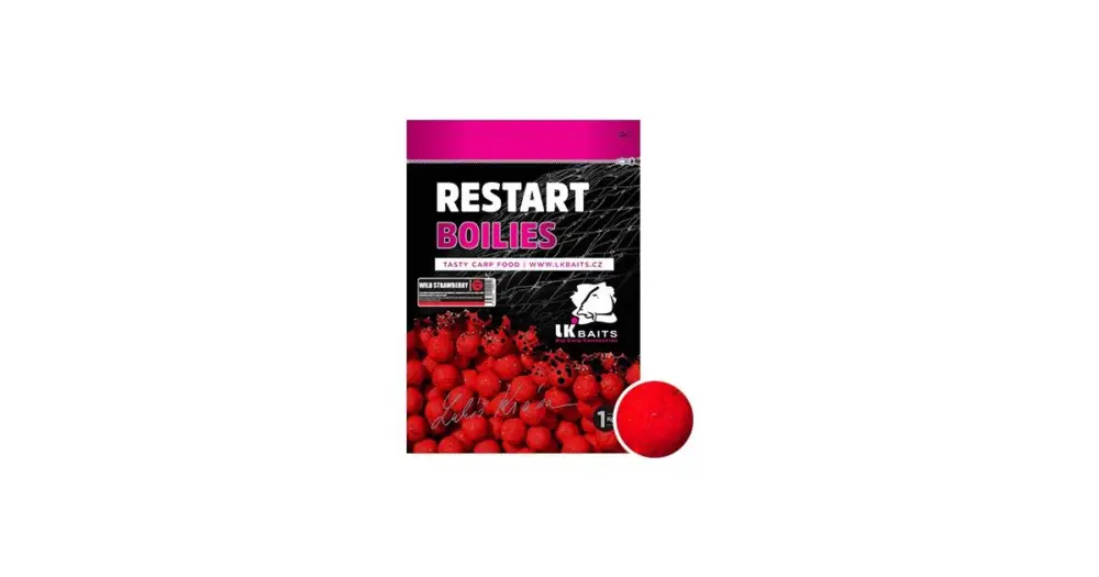 LK Baits Boilie ReStart Wild Strawberry Zlevněný