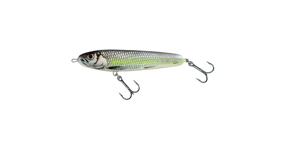 Must-Have Salmo Wobler Sweeper Sinking Silver Chartreuse Shad