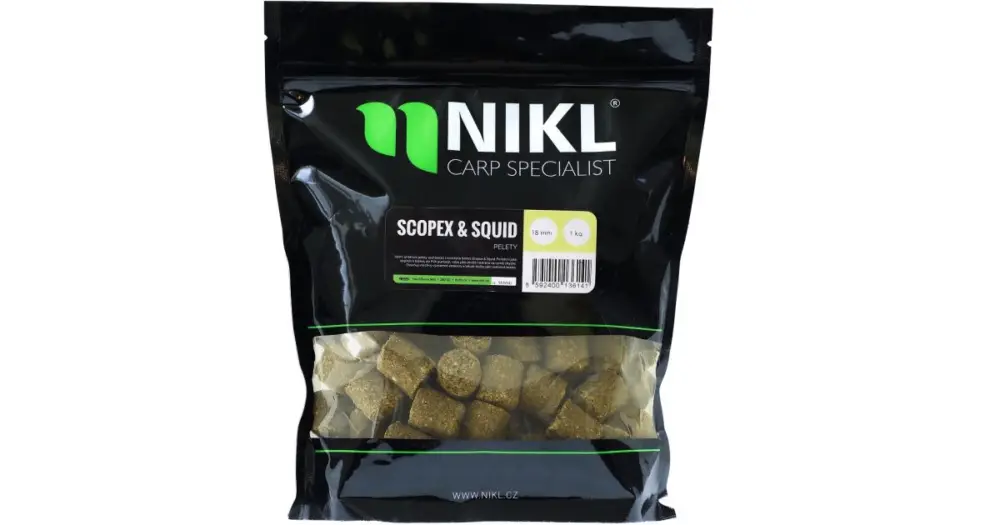 Nikl Pelety bez dírky Scopex & Squid 3 mm Nová Kolekce
